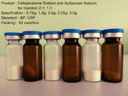 Injection sèche de Cefoperazone Sulbactam de poudre, antibiotiques de céphalosporine
