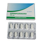 Le chlorhydrate de Ciprofloxacin marque sur tablette 250mg ; 500mg, médicaments oraux