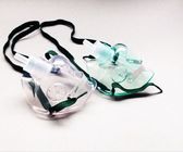 Tranparent/masque à oxygène jetable de nébuliseur dispositif médical de vert avec le tube