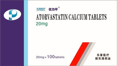 La médecine/calcium oraux hypolipidémiques d'Atorvastatin marque sur tablette 10mg 20mg 10x3 10x10