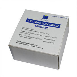 injection parentérale de chlorhydrate de Ranitidine du petit volume 50mg/2ml