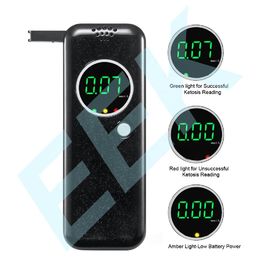 Analyseur portatif de souffle de cétone, Breathalyzer de cétone de Digital avec 6 embouchures remplaçables
