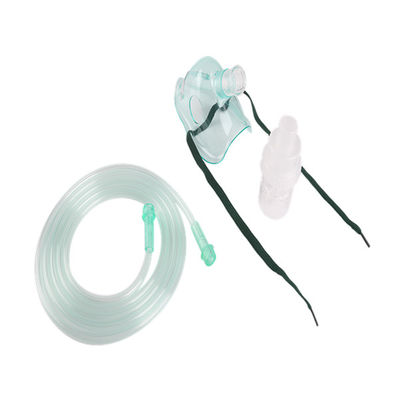 Masque à oxygène transparent de PVC de nébuliseur médical stérile de gaz d'ordre technique